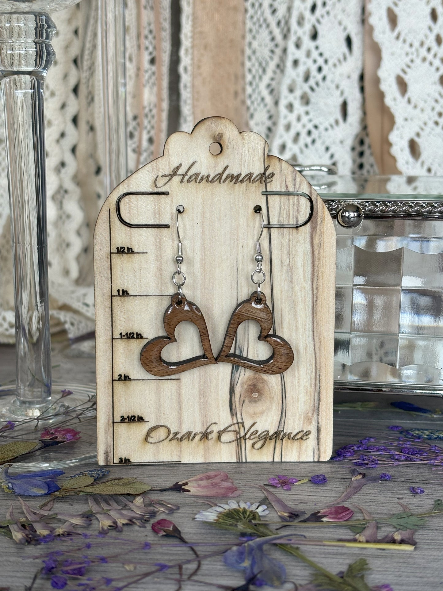 Hollow Heart Earrings