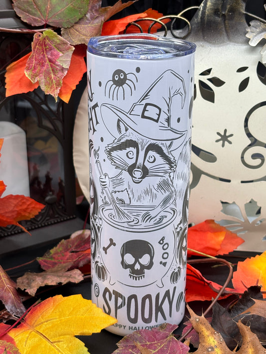 Cute Halloween Racoon 20oz Tumbler