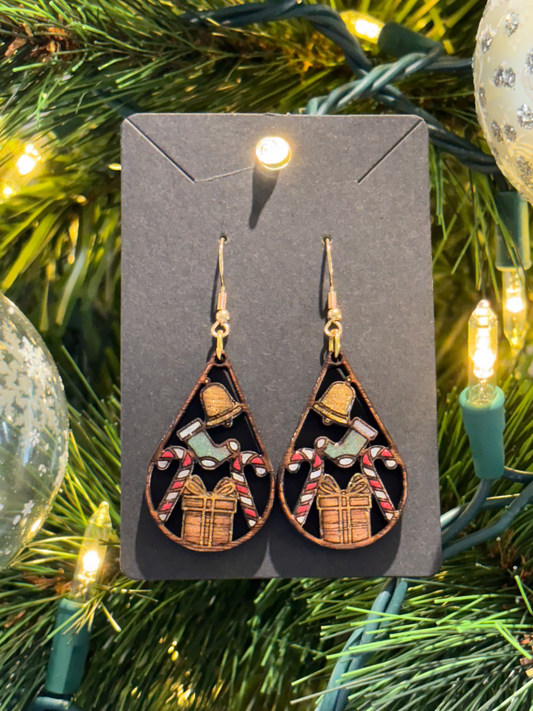 Elegant Christmas Teardrop Earrings