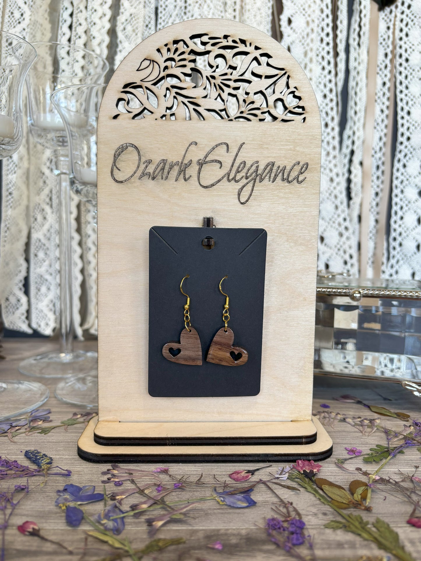 Mini Cutout Heart Earrings