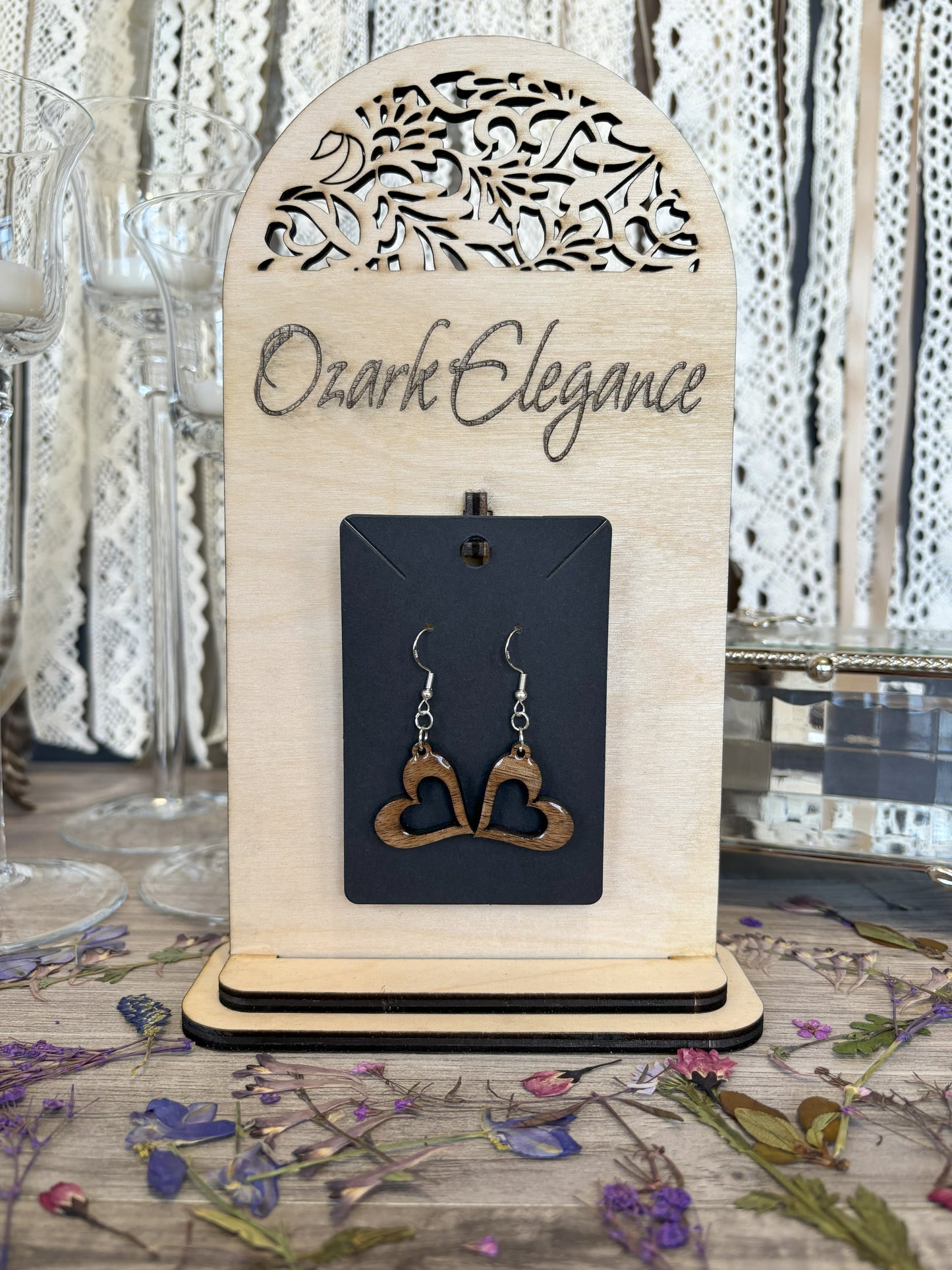 Hollow Heart Earrings