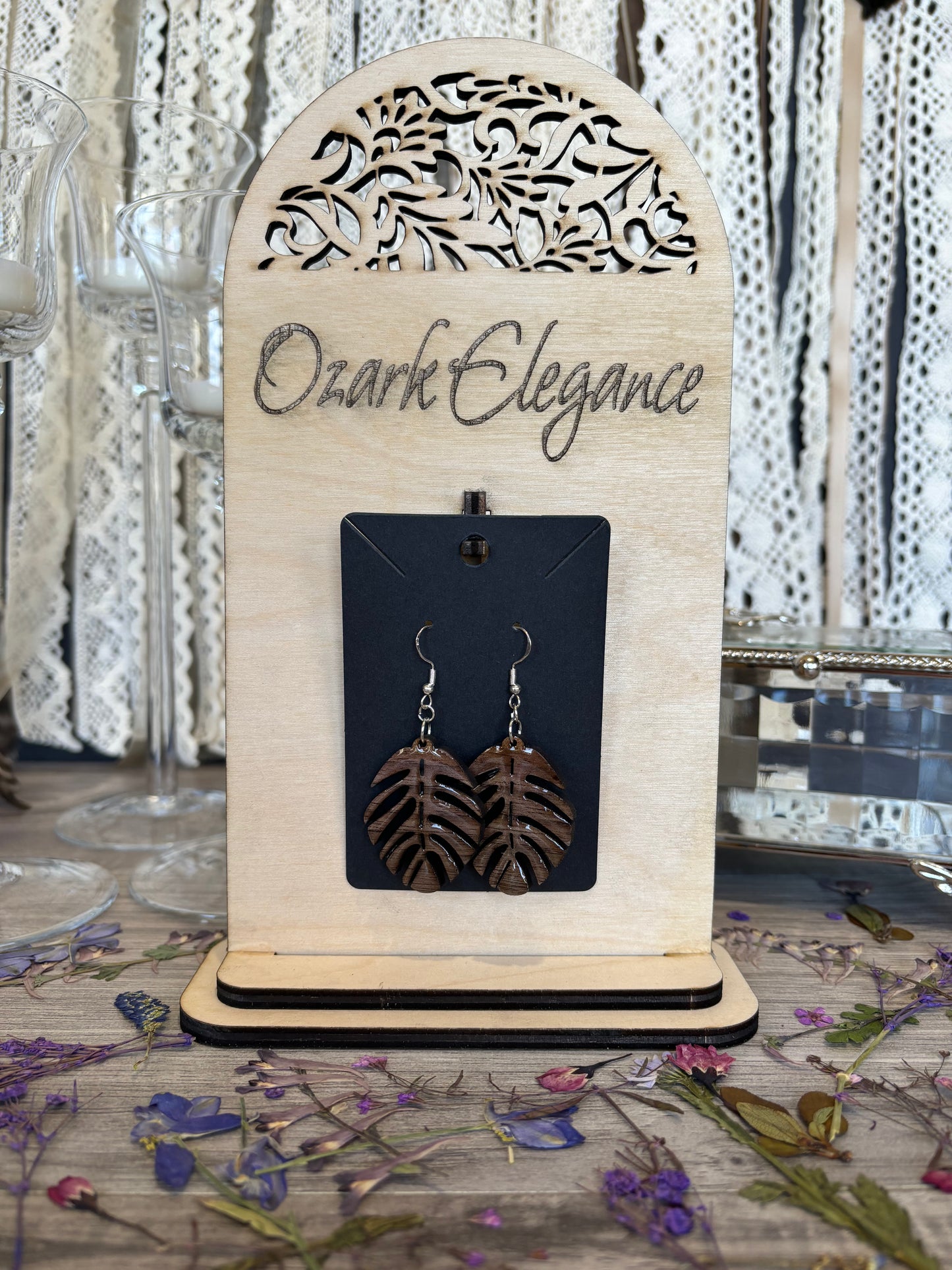 Palm Frond Earrings