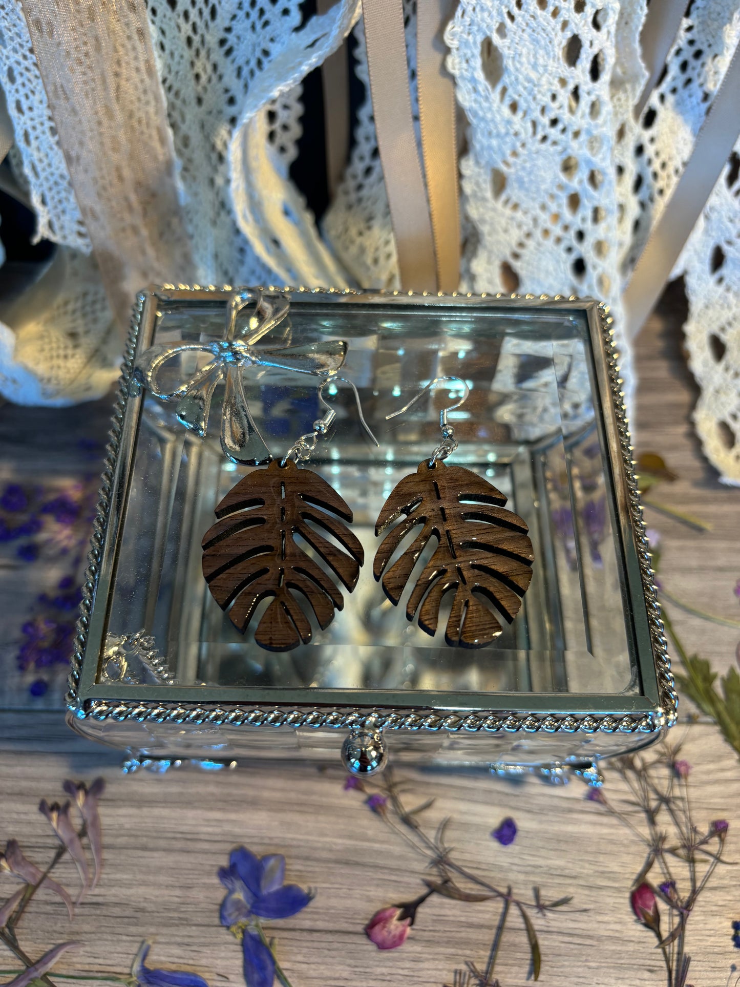 Palm Frond Earrings
