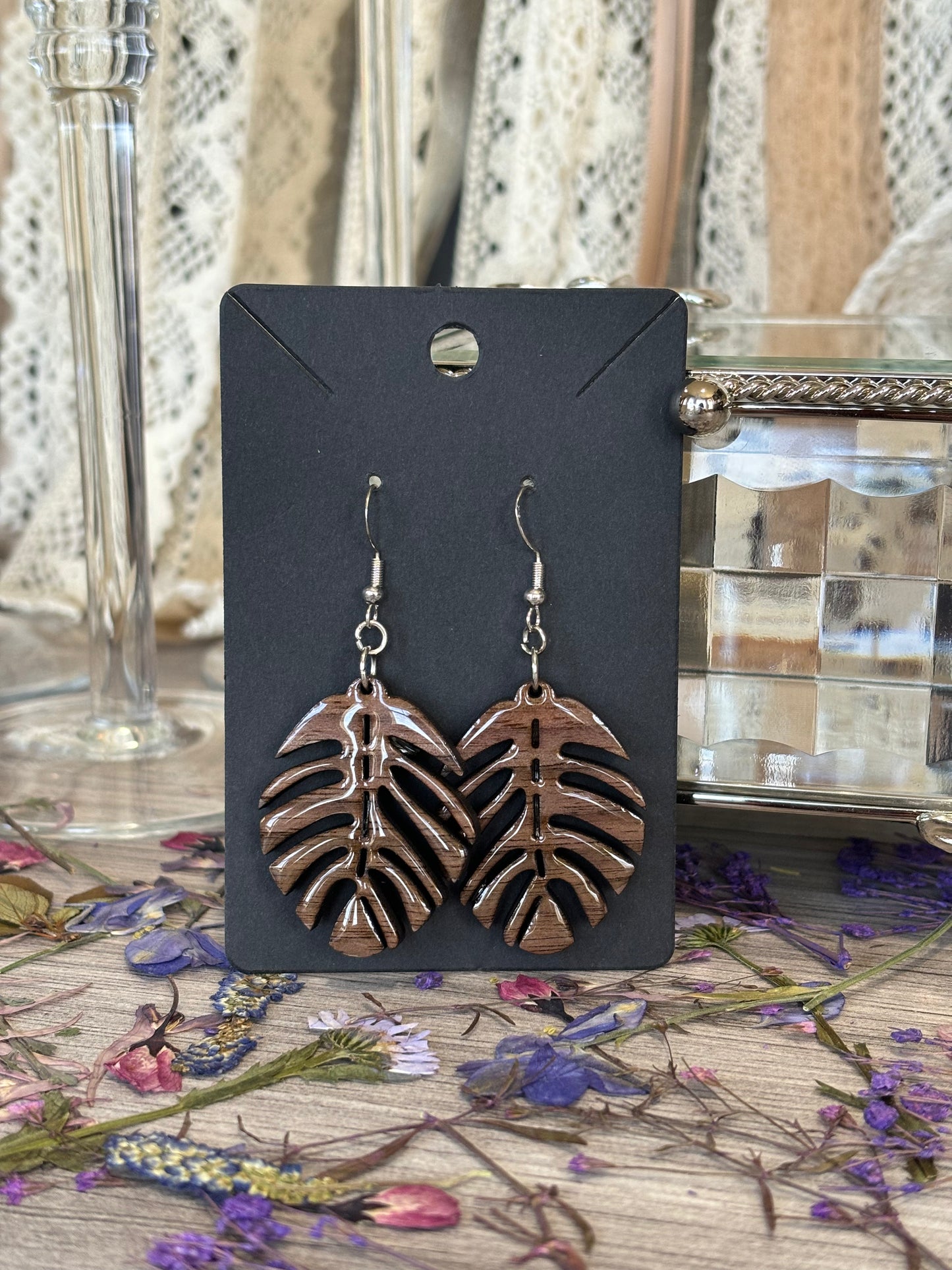 Palm Frond Earrings