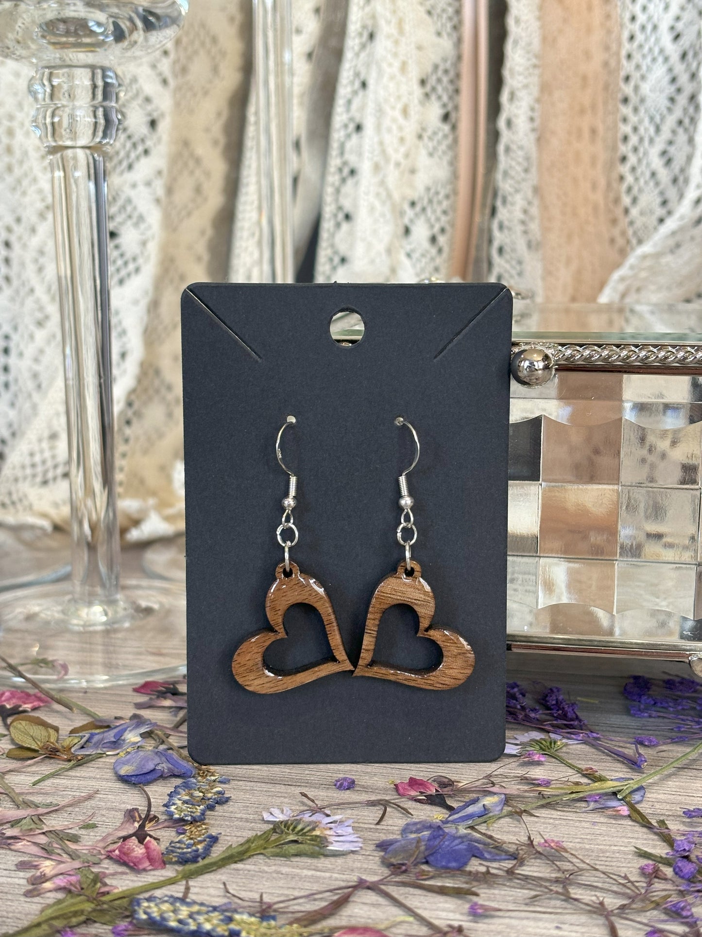 Hollow Heart Earrings