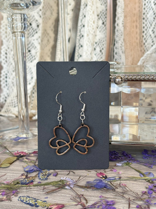 Double Heart Earrings