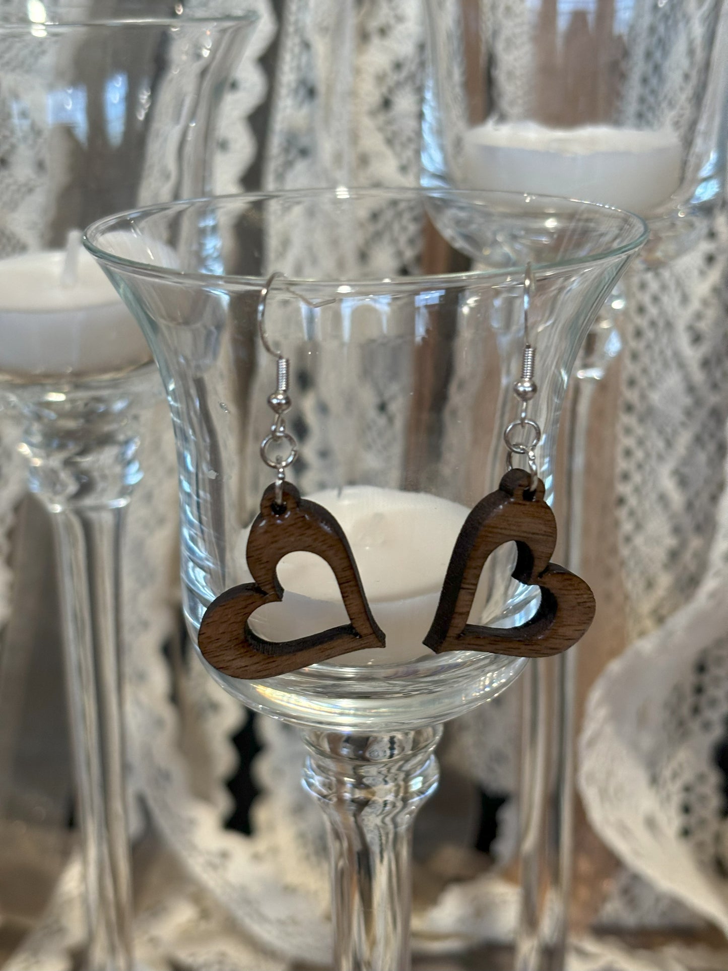 Hollow Heart Earrings