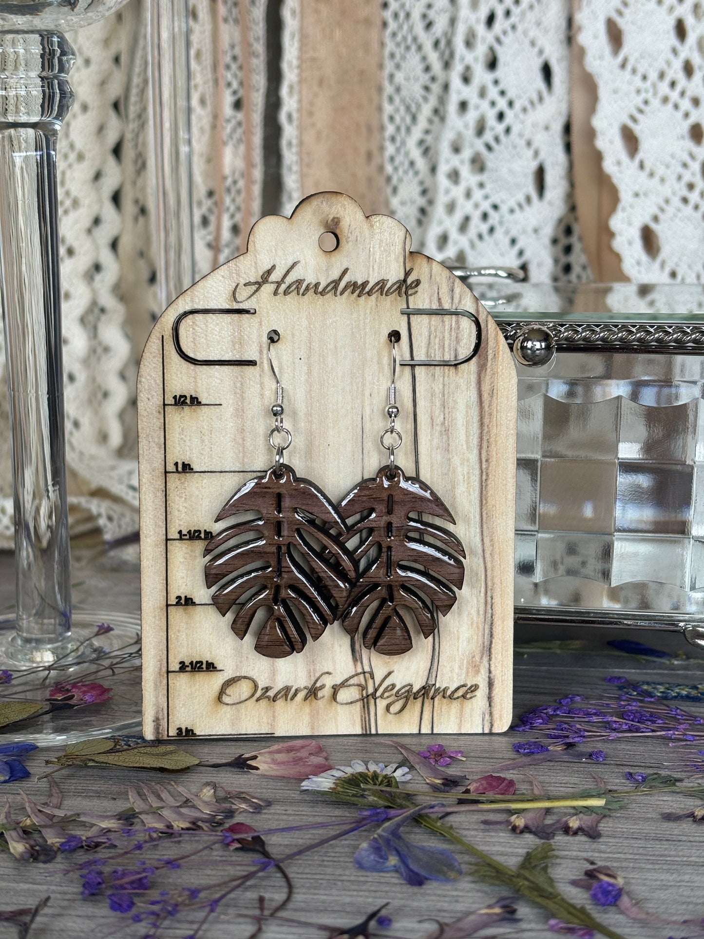 Palm Frond Earrings