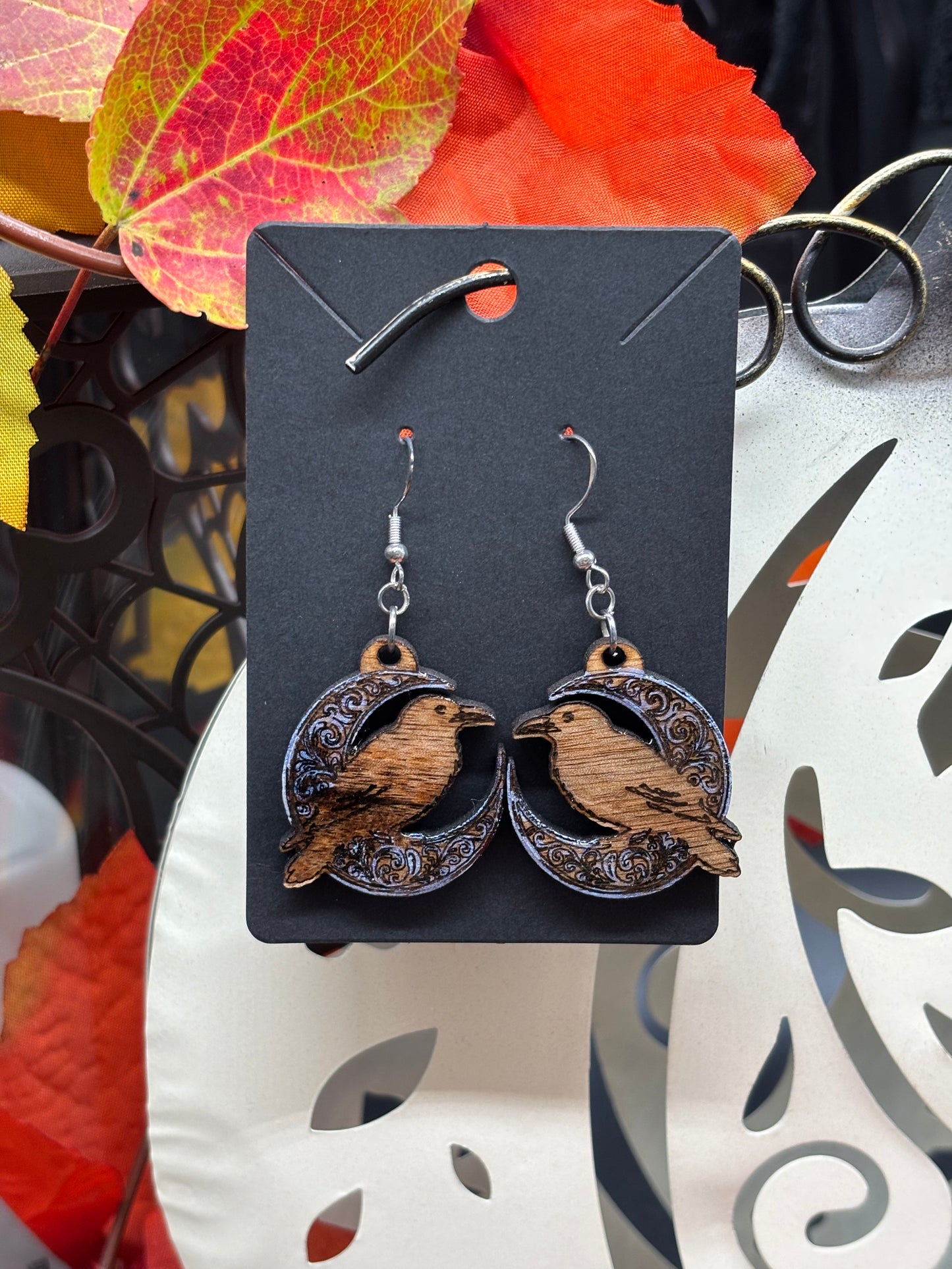 Raven & Moon Earrings