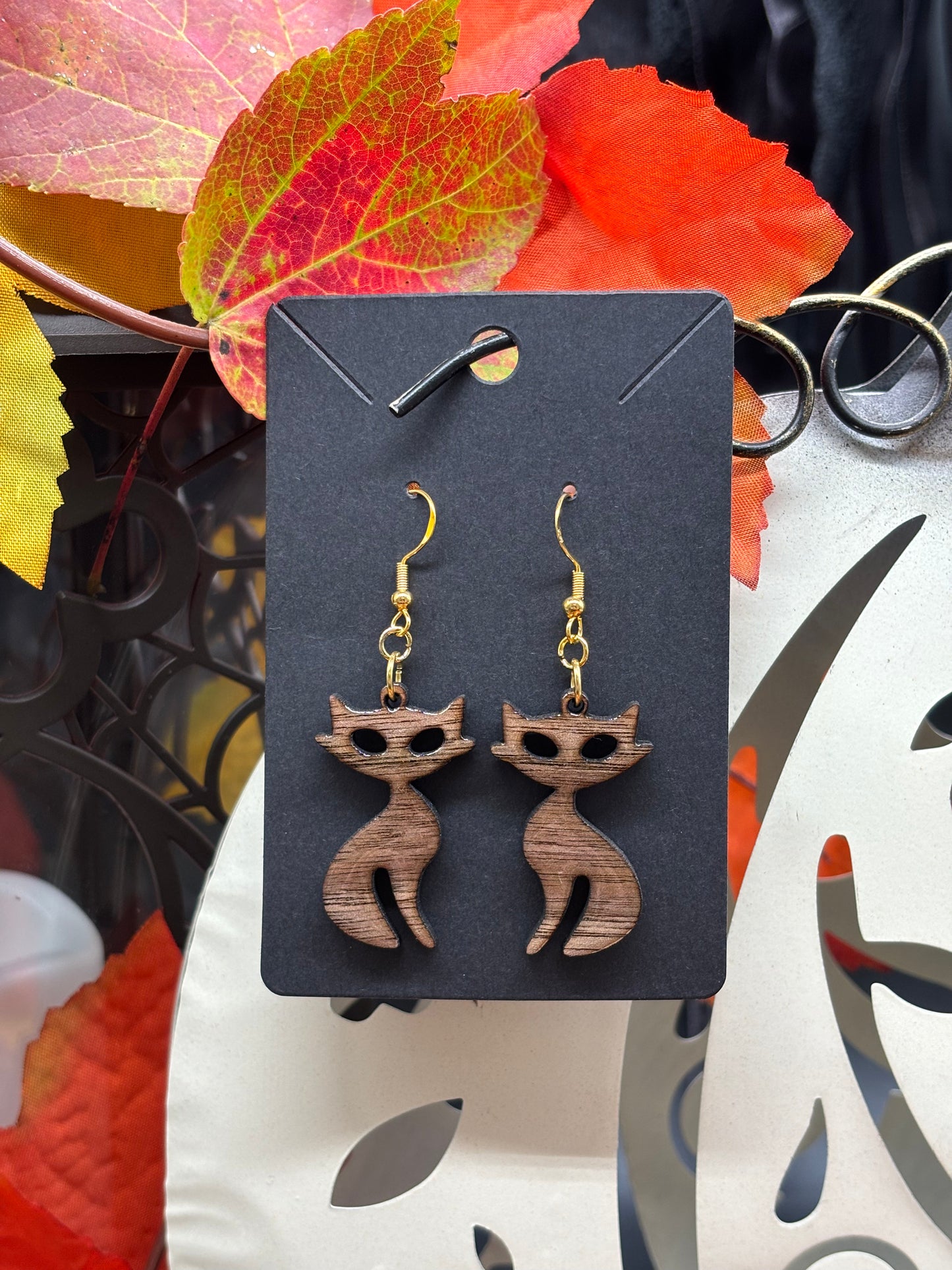 Halloween Cat Earrings