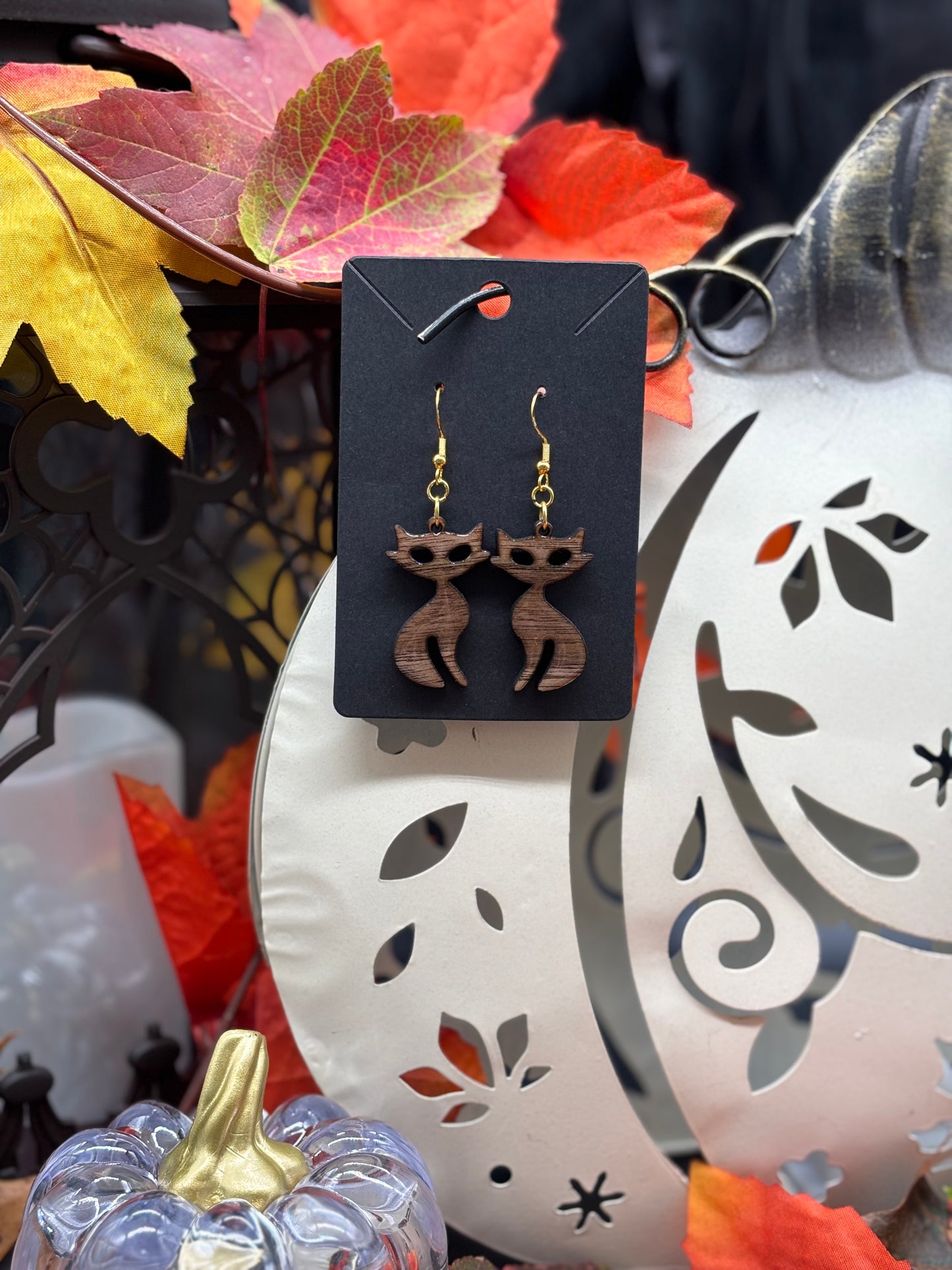 Halloween Cat Earrings