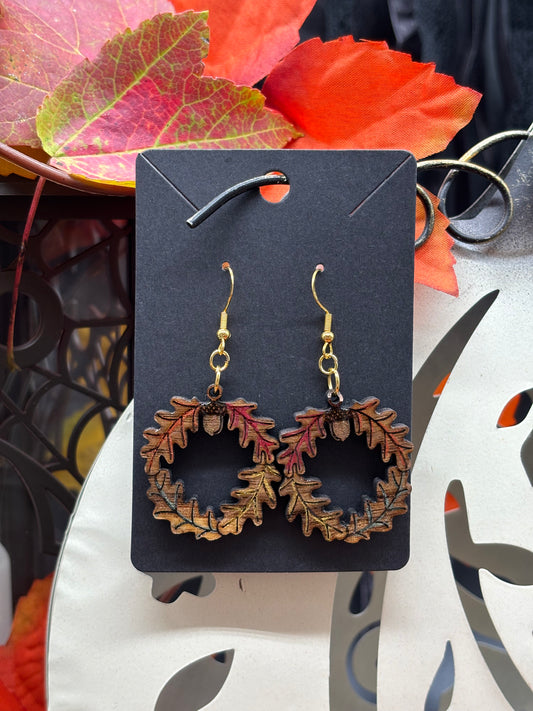 Fall Wreath Earrings