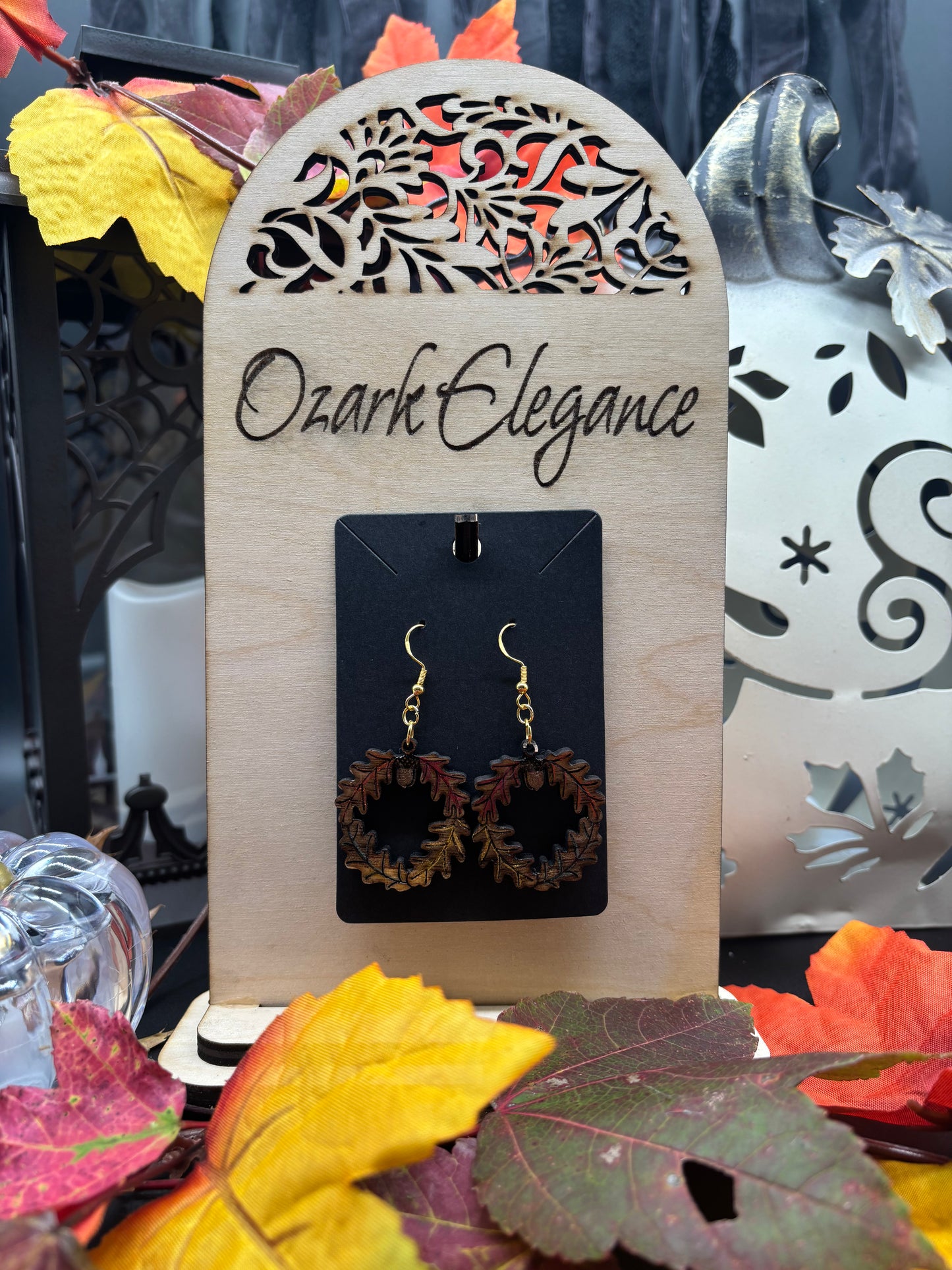 Fall Wreath Earrings