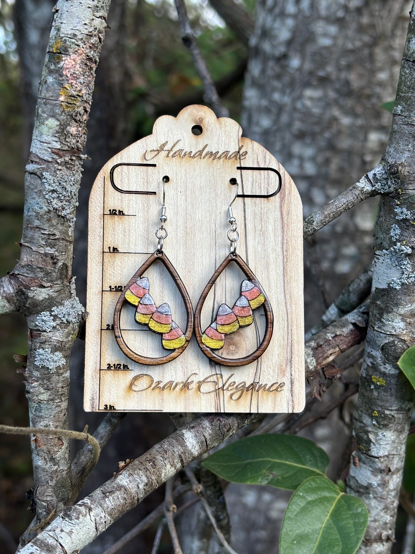 Candy Corn Earrings