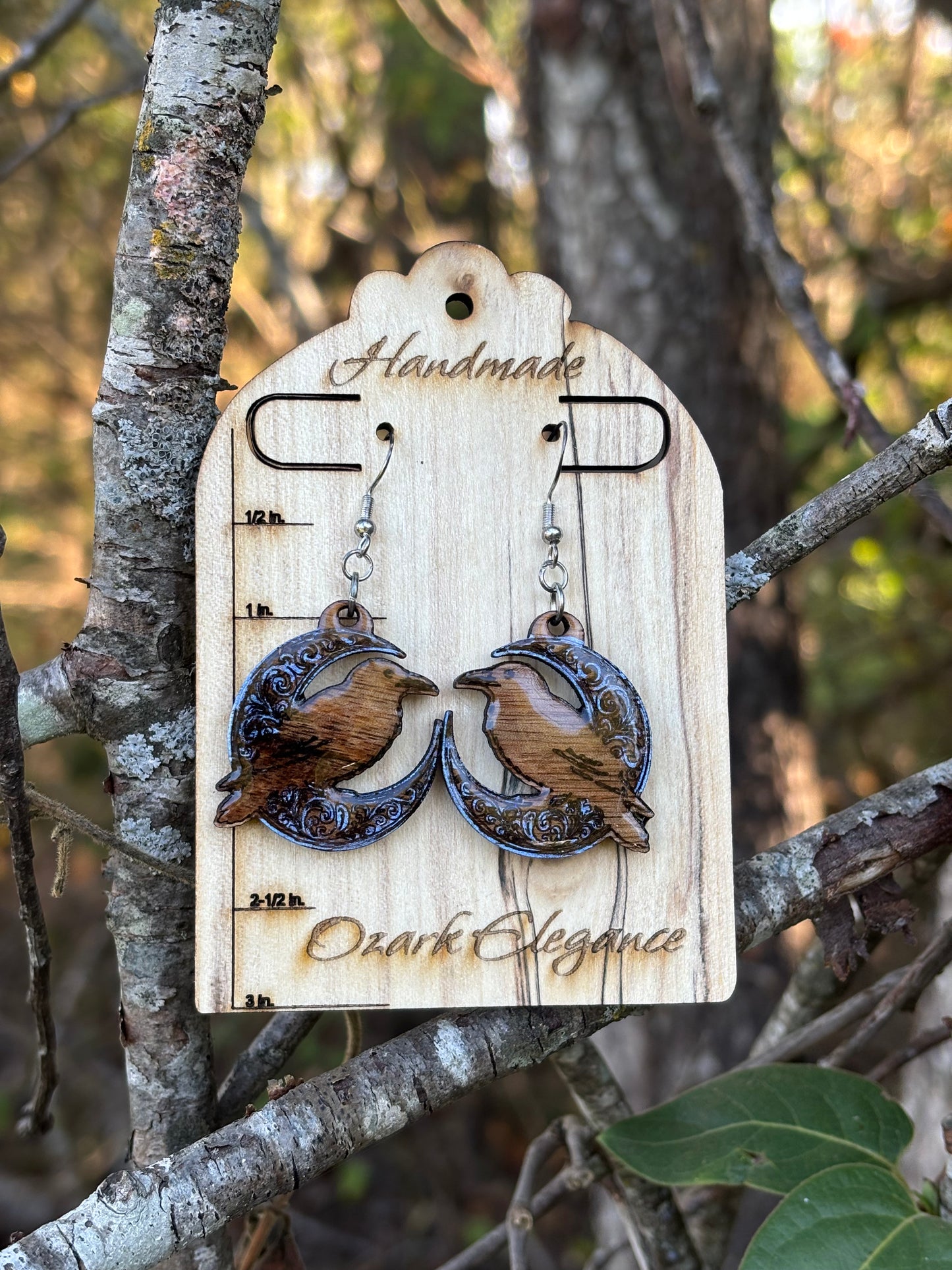 Raven & Moon Earrings